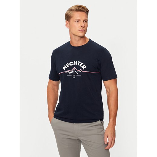 Hechter Paris T-Shirt 75014 142919 Granatowy Regular Fit ze sklepu MODIVO w kategorii T-shirty męskie - zdjęcie 182747725