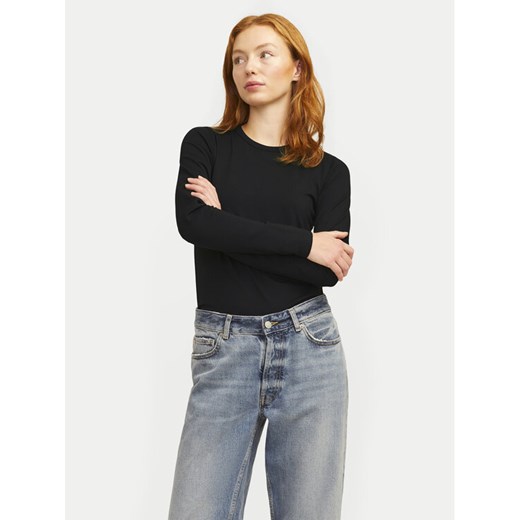 JJXX Bluzka Celine 12258414 Czarny Slim Fit ze sklepu MODIVO w kategorii Bluzki damskie - zdjęcie 182747756