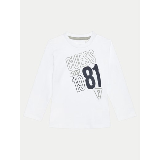 Guess Bluzka N4BI18 I3Z14 Biały Regular Fit ze sklepu MODIVO w kategorii Bluzki dziewczęce - zdjęcie 182747799