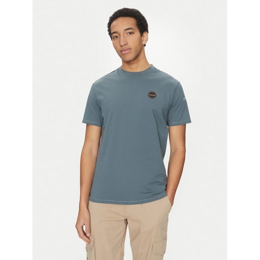 Napapijri T-Shirt S-Badge NP0A4I3N Niebieski Regular Fit ze sklepu MODIVO w kategorii T-shirty męskie - zdjęcie 182747815