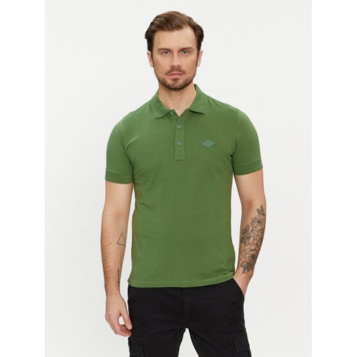 Replay Polo M6548.000.23070 Zielony Regular Fit ze sklepu MODIVO w kategorii T-shirty męskie - zdjęcie 182747837