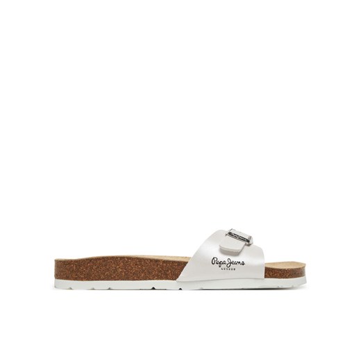 Pepe Jeans Klapki PLS90615 Biały ze sklepu MODIVO w kategorii Klapki damskie - zdjęcie 182747887
