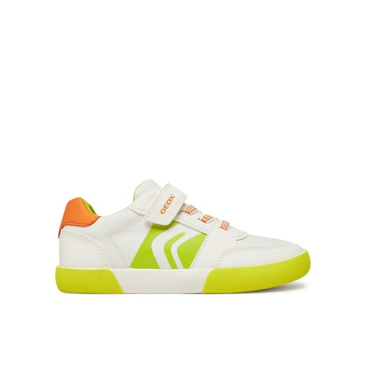 Geox Sneakersy J Gisli J555CD 5410 C0551 M Biały ze sklepu MODIVO w kategorii Buty sportowe dziecięce - zdjęcie 182747898