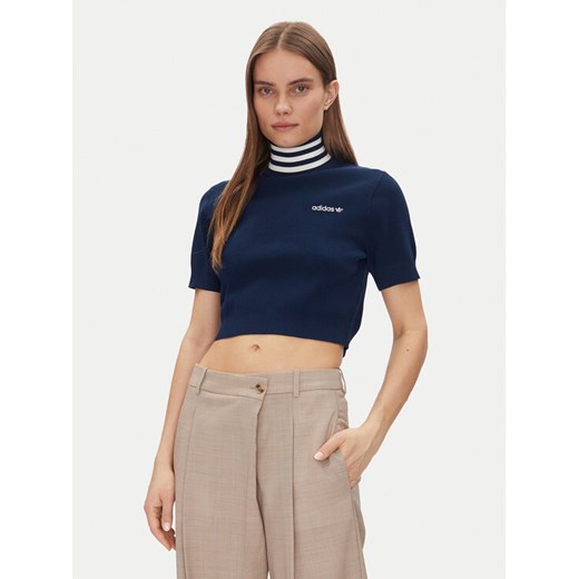 adidas Golf JC7680 Granatowy Slim Fit ze sklepu MODIVO w kategorii Swetry damskie - zdjęcie 182748047