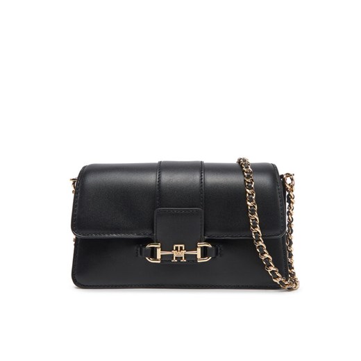 Tommy Hilfiger Torebka Heritage Leather Crossover AW0AW17212 Czarny ze sklepu MODIVO w kategorii Kopertówki - zdjęcie 182748077