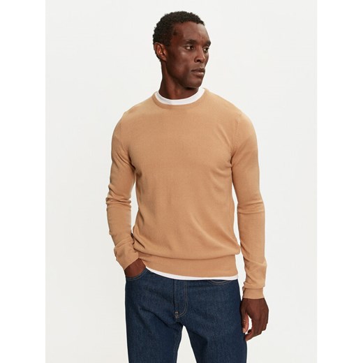 Brave Soul Sweter MK-230PARSEC6 Beżowy Regular Fit ze sklepu MODIVO w kategorii Swetry męskie - zdjęcie 182748109