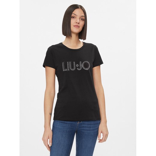Liu Jo T-Shirt WA4051 JS923 Czarny Regular Fit ze sklepu MODIVO w kategorii Bluzki damskie - zdjęcie 182748148