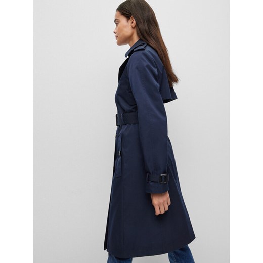 Boss Trencz 50489115 Granatowy Regular Fit ze sklepu MODIVO w kategorii Płaszcze damskie - zdjęcie 182748155