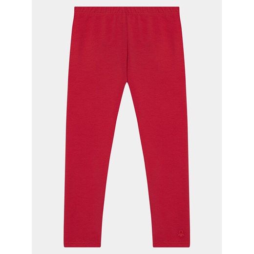 United Colors Of Benetton Legginsy 3MT1GF01L Różowy Slim Fit ze sklepu MODIVO w kategorii Spodnie dziewczęce - zdjęcie 182748168