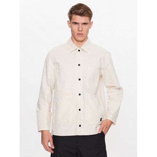 Vans Kurtka przejściowa Hickory Stripe Drill Chore Coat VN0008G2 Écru Regular Fit ze sklepu MODIVO w kategorii Kurtki męskie - zdjęcie 182748185