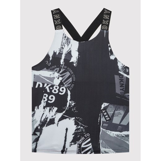 DKNY Top D35S09 M Czarny Regular Fit ze sklepu MODIVO w kategorii Bluzki dziewczęce - zdjęcie 182748199