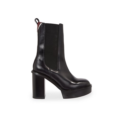 Tommy Hilfiger Botki Elevated Plateau Chelsea Bootie FW0FW07542 Czarny ze sklepu MODIVO w kategorii Botki - zdjęcie 182748207