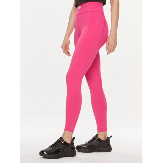 Guess Legginsy Deana V4RB09 MC04Z Różowy Slim Fit ze sklepu MODIVO w kategorii Spodnie damskie - zdjęcie 182748219