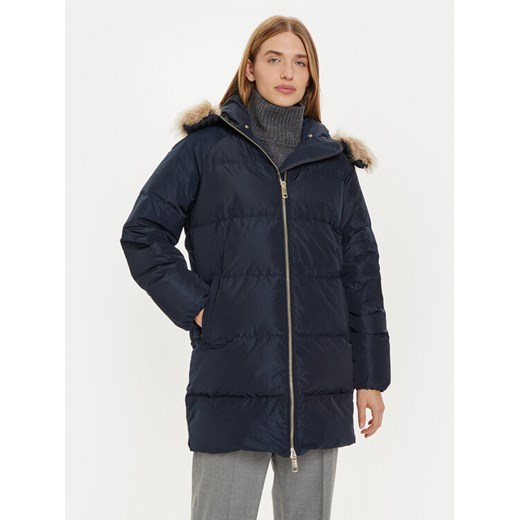 Tommy Hilfiger Kurtka puchowa WW0WW42743 Granatowy Regular Fit ze sklepu MODIVO w kategorii Kurtki damskie - zdjęcie 182748226