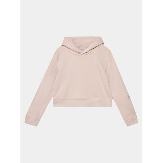Calvin Klein Jeans Bluza Monogram IG0IG02424 Różowy Relaxed Fit ze sklepu MODIVO w kategorii Bluzy dziewczęce - zdjęcie 182748235