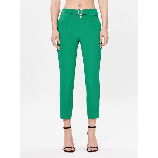 Liu Jo Spodnie materiałowe WA3188 T7896 Zielony Slim Fit ze sklepu MODIVO w kategorii Spodnie damskie - zdjęcie 182748266