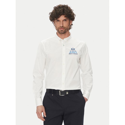 La Martina Koszula Alfred MAC601 PP483 Biały Regular Fit ze sklepu MODIVO w kategorii Koszule męskie - zdjęcie 182748276