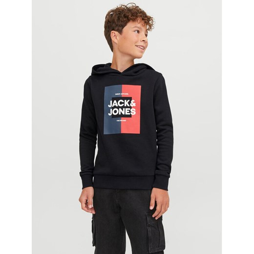 Jack&Jones Junior Bluza 12237105 Czarny Regular Fit ze sklepu MODIVO w kategorii Bluzy chłopięce - zdjęcie 182748277