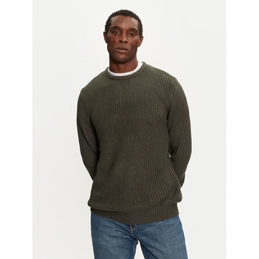 Brave Soul Sweter MK-230BINARY3 Zielony Regular Fit ze sklepu MODIVO w kategorii Swetry męskie - zdjęcie 182748279