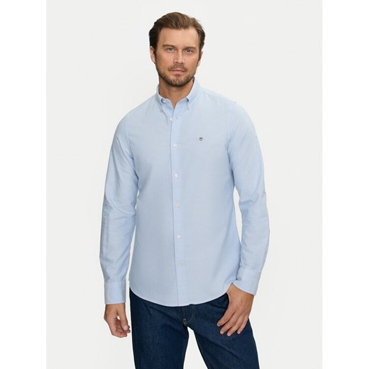 Gant Koszula 3000202 Błękitny Slim Fit ze sklepu MODIVO w kategorii Koszule męskie - zdjęcie 182748306