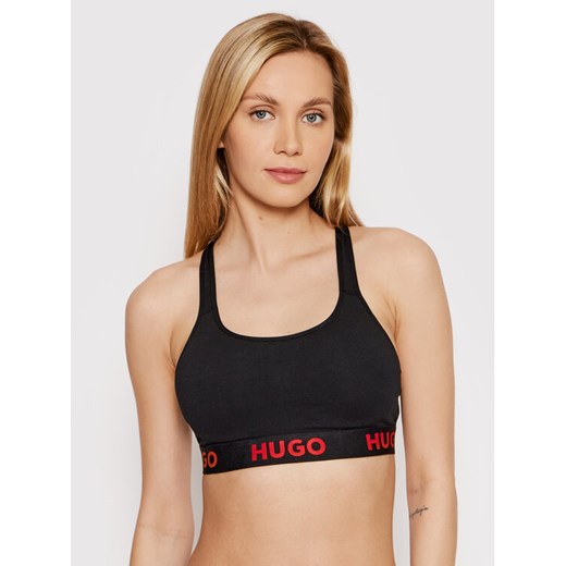 Hugo Biustonosz top Sporty Logo 50469628 Czarny ze sklepu MODIVO w kategorii Biustonosze - zdjęcie 182748318