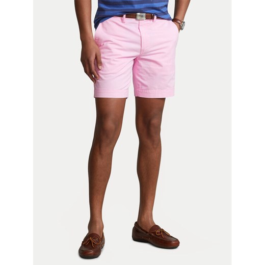 Polo Ralph Lauren Szorty materiałowe 710799213010 Różowy Slim Fit ze sklepu MODIVO w kategorii Spodenki męskie - zdjęcie 182748336