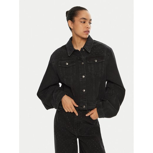 ROTATE Kurtka jeansowa 113612 Szary Regular Fit ze sklepu MODIVO w kategorii Kurtki damskie - zdjęcie 182748475
