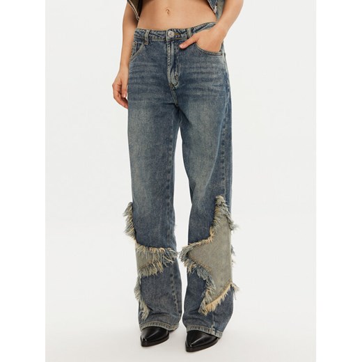 One Teaspoon Jeansy 26510 Niebieski Wide Leg ze sklepu MODIVO w kategorii Jeansy damskie - zdjęcie 182748495