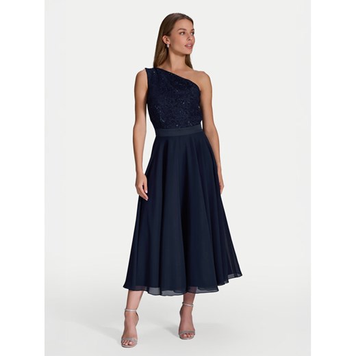 Swing Sukienka koktajlowa 5AI01500 Granatowy Regular Fit ze sklepu MODIVO w kategorii Sukienki - zdjęcie 182748706