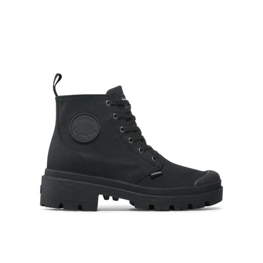 Palladium Trapery Pallabase Twill 96907-008-M Czarny ze sklepu MODIVO w kategorii Workery damskie - zdjęcie 182748728