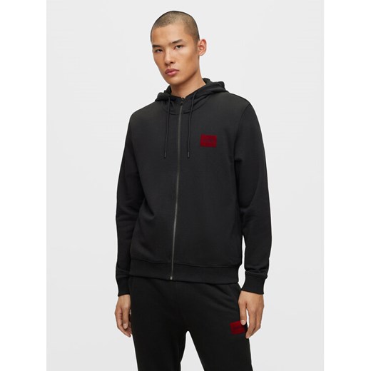 Hugo Bluza Daple_V 50501016 Czarny Regular Fit ze sklepu MODIVO w kategorii Bluzy męskie - zdjęcie 182748735