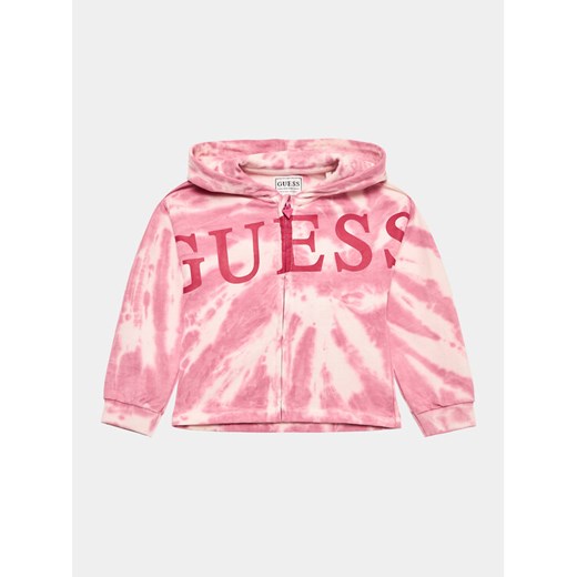 Guess Bluza K3YQ00 KA6R3 Różowy Regular Fit ze sklepu MODIVO w kategorii Bluzy dziewczęce - zdjęcie 182748799