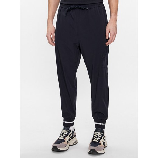 Armani Exchange Spodnie dresowe 3DZPL2 ZN3GZ 1583 Granatowy Regular Fit ze sklepu MODIVO w kategorii Spodnie męskie - zdjęcie 182748829