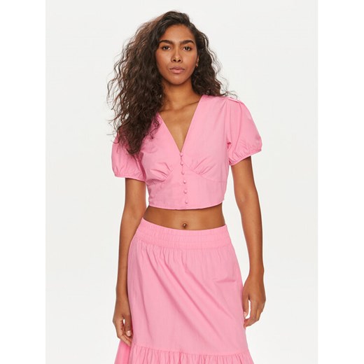 Vero Moda Bluzka Charlotte 10303653 Różowy Regular Fit ze sklepu MODIVO w kategorii Bluzki damskie - zdjęcie 182748835