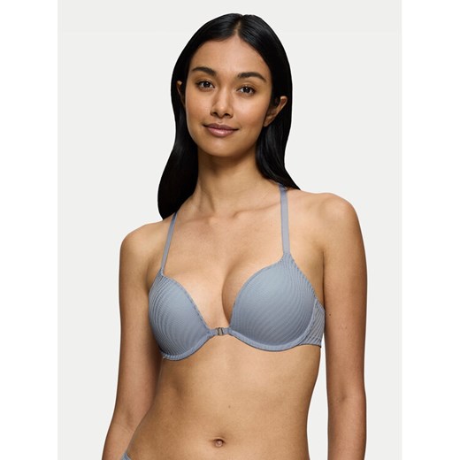 Triumph Biustonosz push-up Harmony Spotlight 10217429 Niebieski ze sklepu MODIVO w kategorii Biustonosze - zdjęcie 182748856