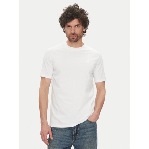 KARL LAGERFELD T-Shirt 755750 500221 Biały Regular Fit ze sklepu MODIVO w kategorii T-shirty męskie - zdjęcie 182748898