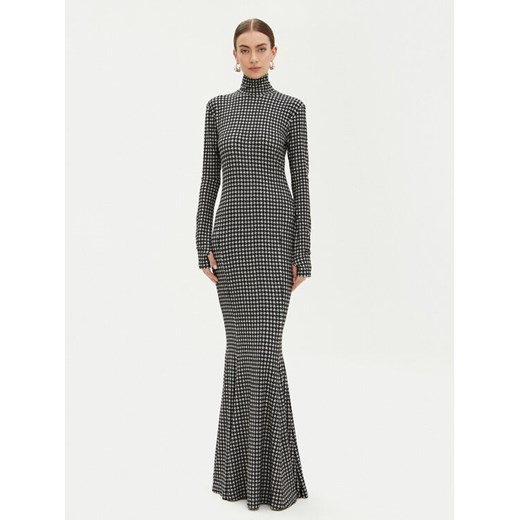 NORMA KAMALI Sukienka wieczorowa KK3243PL251657 Szary Slim Fit ze sklepu MODIVO w kategorii Sukienki - zdjęcie 182748915