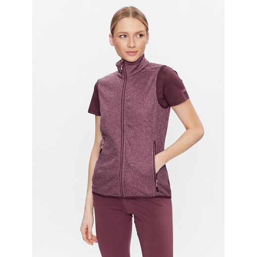 CMP Bezrękawnik 30H5876 Bordowy Regular Fit ze sklepu MODIVO w kategorii Kamizelki damskie - zdjęcie 182748968