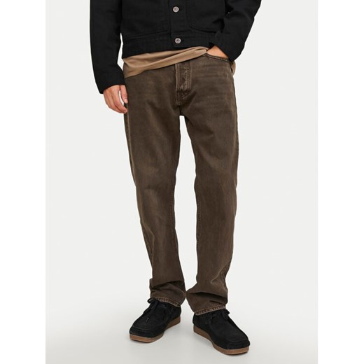Jack&Jones Jeansy Chris 12246401 Brązowy Relaxed Fit ze sklepu MODIVO w kategorii Jeansy męskie - zdjęcie 182749008