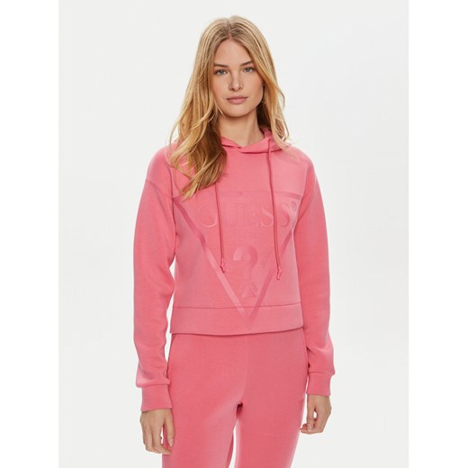 Guess Bluza V2YQ08 K7UW2 Różowy Regular Fit ze sklepu MODIVO w kategorii Bluzy damskie - zdjęcie 182749037