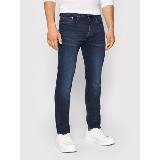 Tommy Hilfiger Jeansy Core Bleecker MW0MW15593 Granatowy Slim Fit ze sklepu MODIVO w kategorii Jeansy męskie - zdjęcie 182749055