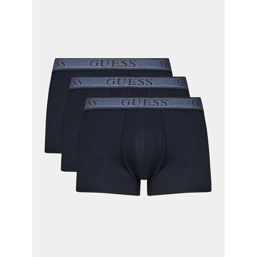 Guess Komplet 3 par bokserek Joe U4RG33 K6YW0 Granatowy ze sklepu MODIVO w kategorii Majtki męskie - zdjęcie 182749207