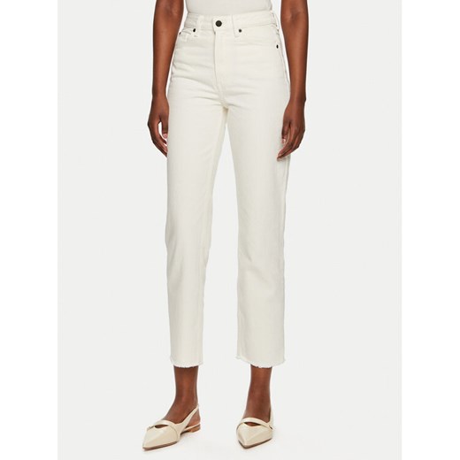 Tommy Hilfiger Jeansy Classic WW0WW40642 Écru Straight Fit ze sklepu MODIVO w kategorii Jeansy damskie - zdjęcie 182749229