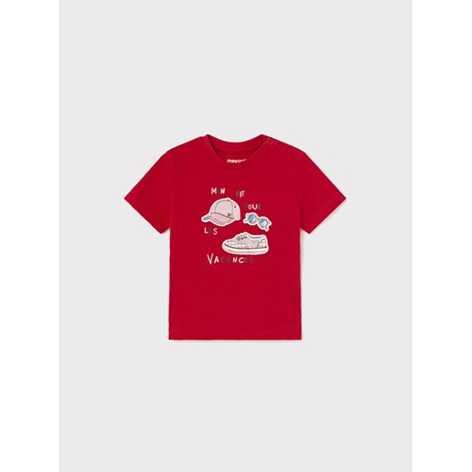 Mayoral T-Shirt 1025 Czerwony Regular Fit ze sklepu MODIVO w kategorii T-shirty chłopięce - zdjęcie 182749259