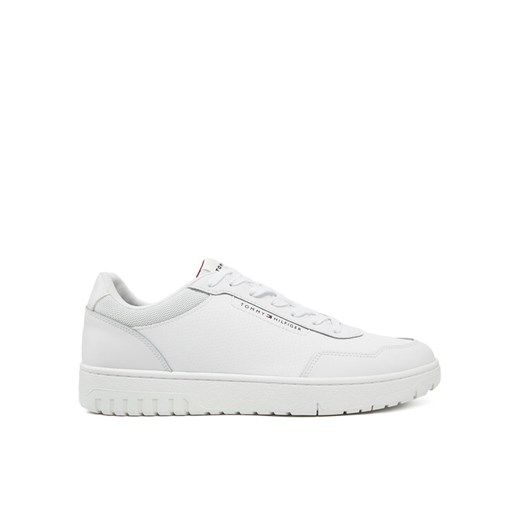 Tommy Hilfiger Sneakersy Th Basket Core Lth Pinperf FM0FM05466 Biały ze sklepu MODIVO w kategorii Buty sportowe męskie - zdjęcie 182749277