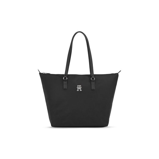 Tommy Hilfiger Torebka Poppy Th Tote AW0AW15639 Czarny ze sklepu MODIVO w kategorii Torby Shopper bag - zdjęcie 182749347