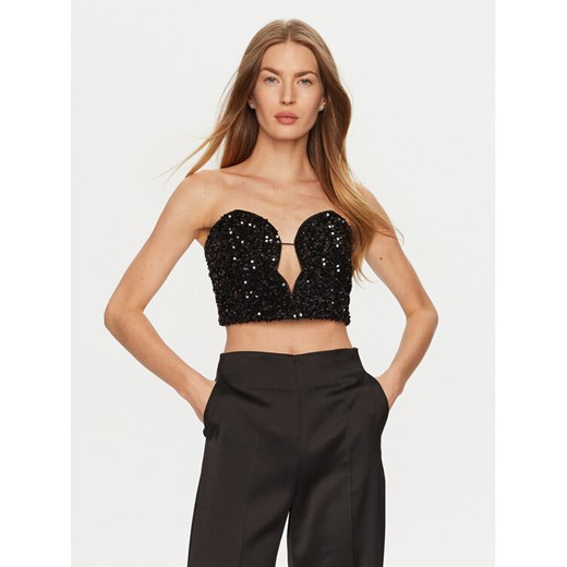 BARDOT Top Eleni 59112TB2 Czarny Slim Fit ze sklepu MODIVO w kategorii Bluzki damskie - zdjęcie 182749358