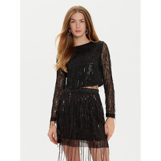 ONLY Bluzka Spacy 15331803 Czarny Cropped Fit ze sklepu MODIVO w kategorii Bluzki damskie - zdjęcie 182749416