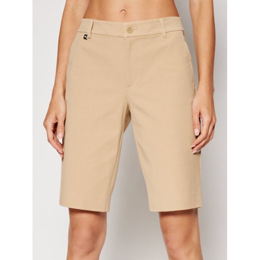 Lauren Ralph Lauren Szorty materiałowe 200661653009 Beżowy Regular Fit ze sklepu MODIVO w kategorii Szorty - zdjęcie 182749426