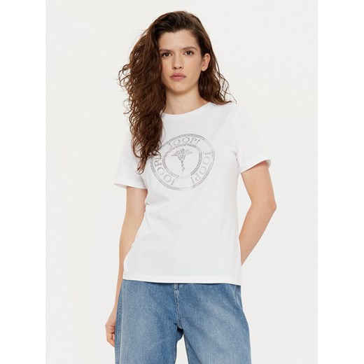 JOOP! T-Shirt 58  10018228 30042942 Biały Slim Fit ze sklepu MODIVO w kategorii Bluzki damskie - zdjęcie 182749436